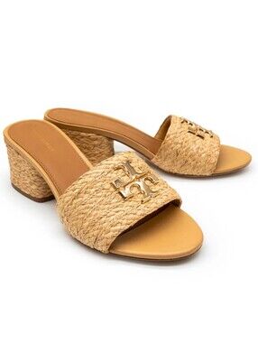 Tory Burch Everly Raffia Block Sandal
